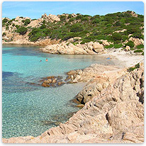 sardinien, strand, felsen