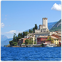 malcesine, ort, italien