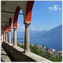 Blick auf den Lago Maggiore logomaggiore, italien